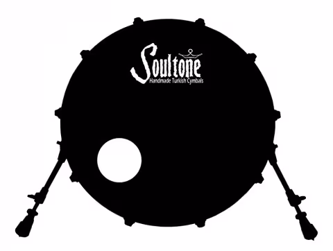 SOULTONE CYMBALS BASS DRUM DECAL - FREE SHIPPING