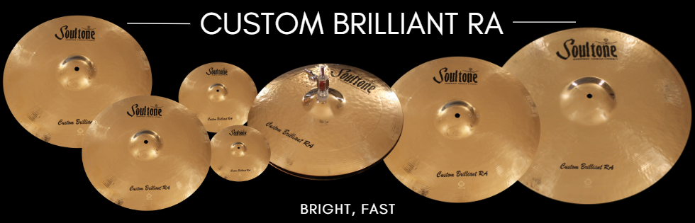 Custom Brilliant RA series cymbals